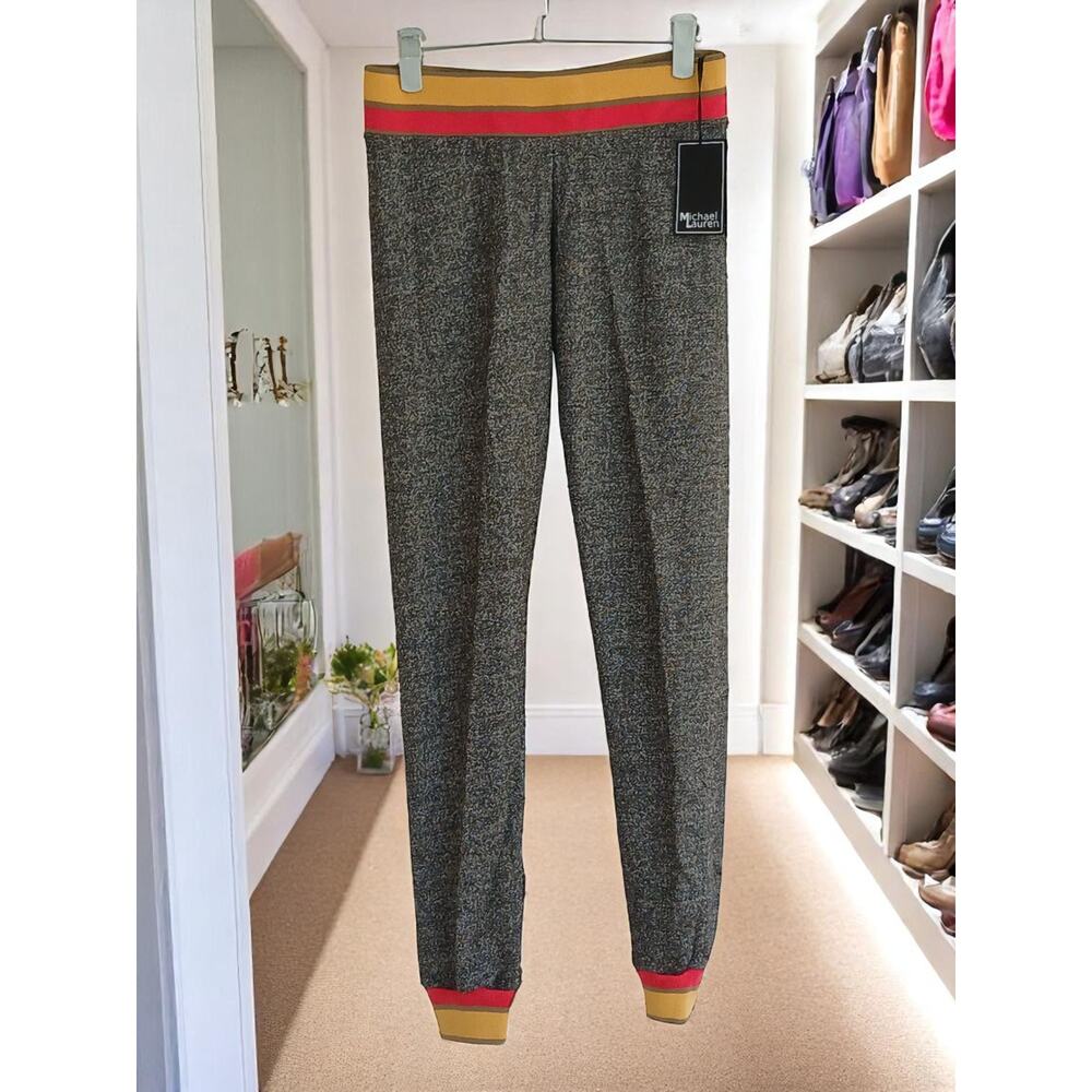 NWT - Michael Lauren Women's Charcoal Sweatpants - Waist/Ankle Multicolor XS